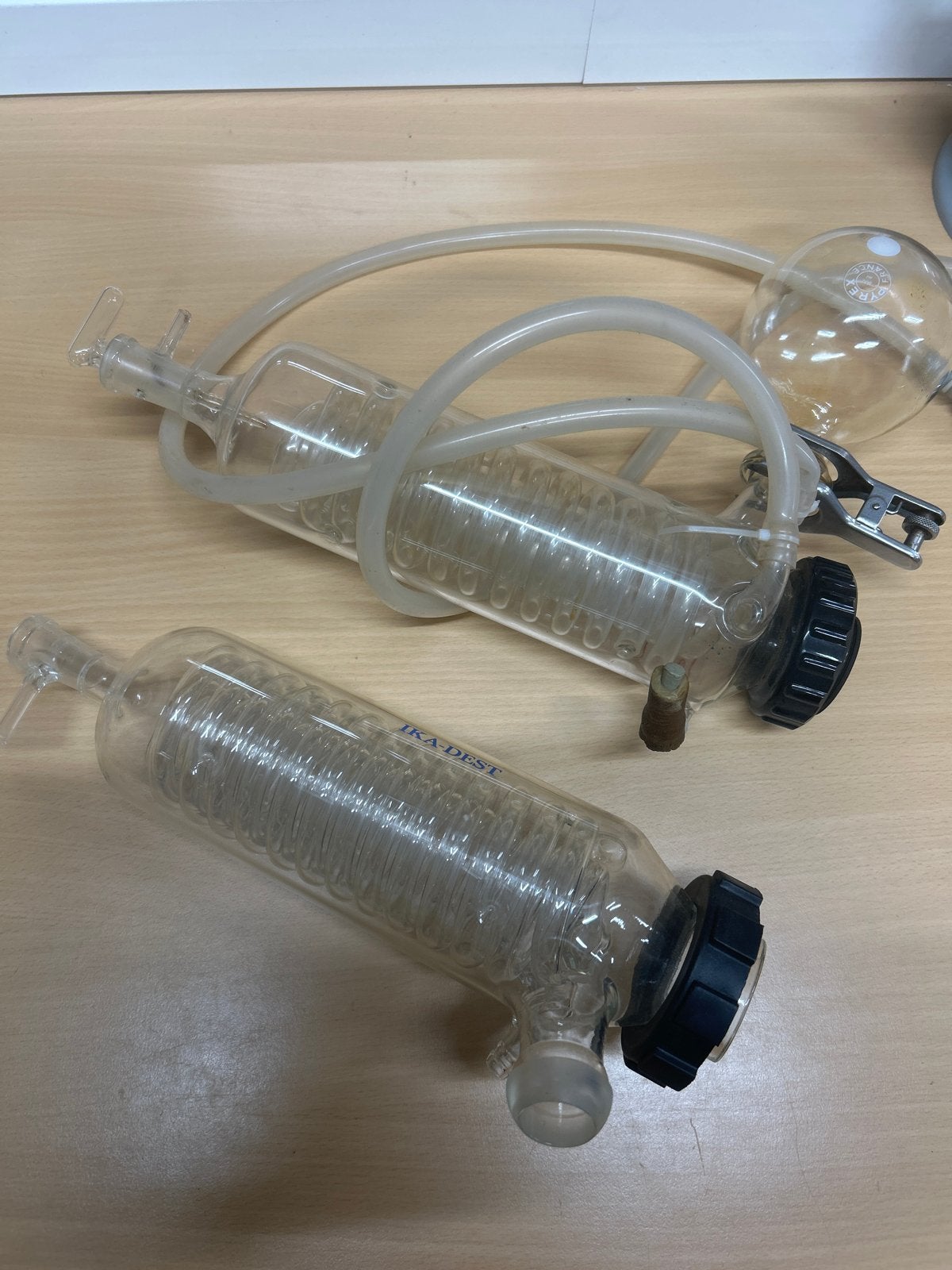 IKA-Dest Laboratorium Glaswerk - Condensor en Kolf, Hobby en Vrije tijd, Ophalen