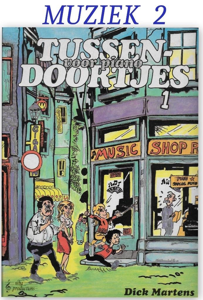 Bo12 bladmuziek tussen doortjes piano dick martens, Gebruikt, Klassiek, Ophalen of Verzenden, Artiest of Componist