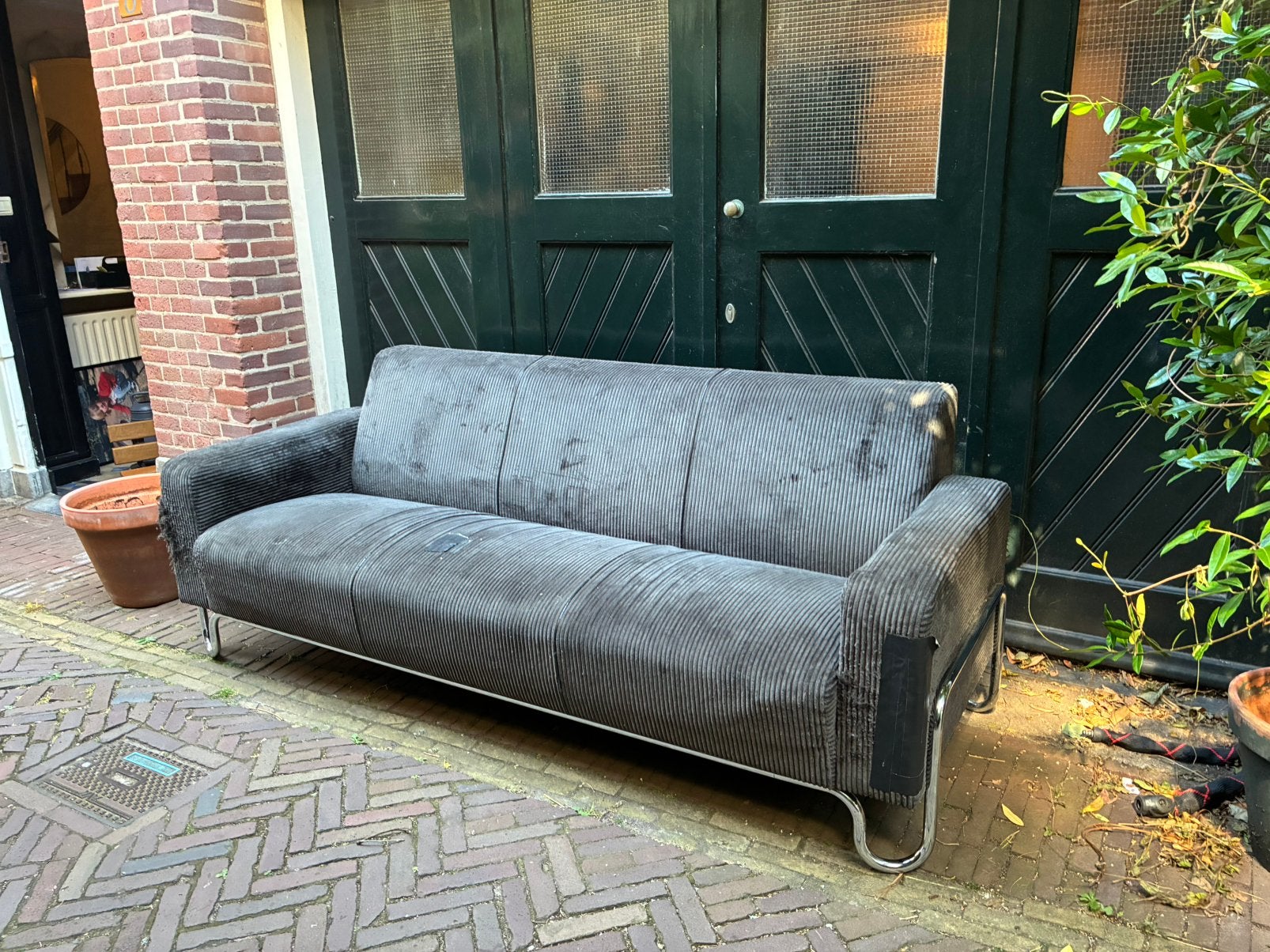 Gispen 441 B3 Bank, Ophalen, Gebruikt, Driepersoons, 75 tot 100 cm