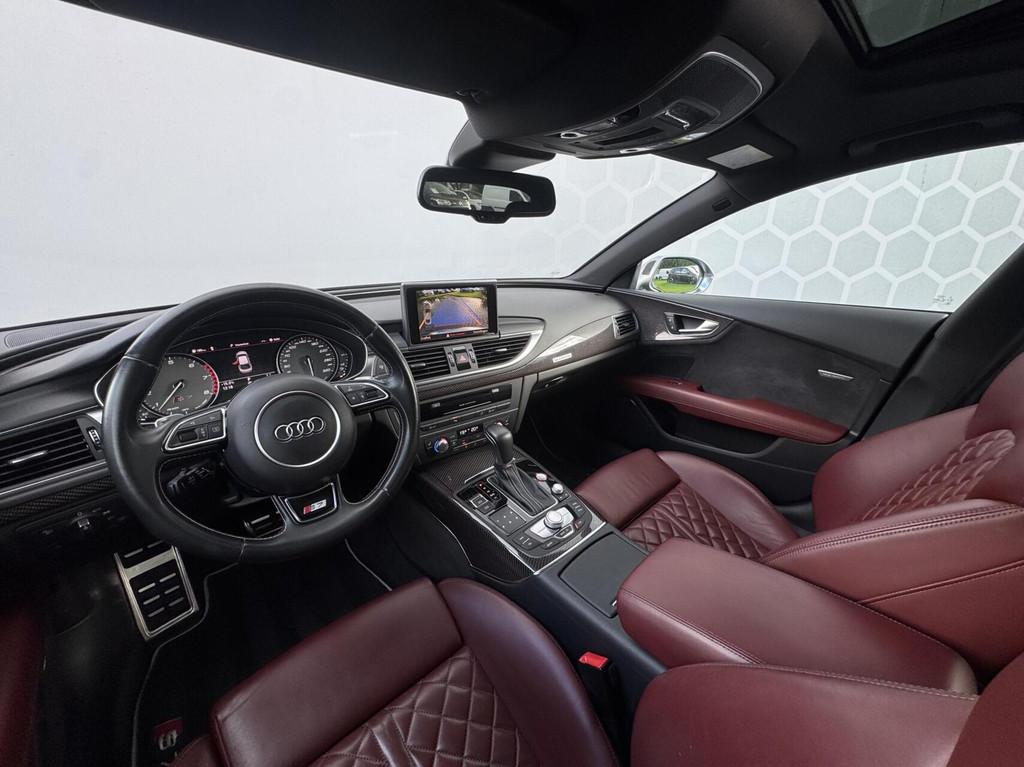 Audi S7 4.0 TFSI S7 RS7 quattro Leder Matrix Schuifdak 450PK, Auto's, Automaat, Gebruikt, 4 stoelen, 120 €/maand