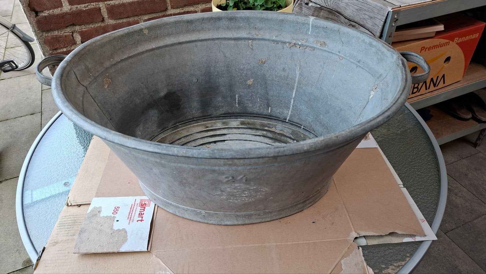 Zinken Teil, Gebruikt, Ophalen of Verzenden, Metaal, 30 tot 60 cm