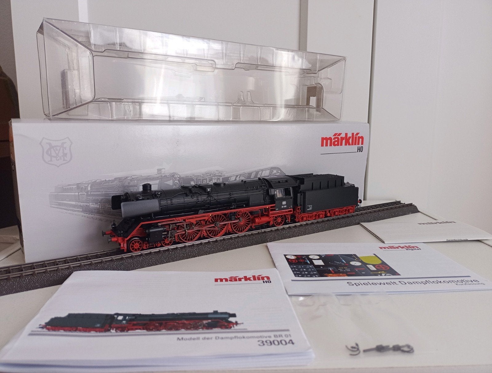 Märklin 39004 BR 01 105 digitaal in OVP + rookgenerator, Wisselstroom, Gebruikt, Locomotief, Ophalen of Verzenden
