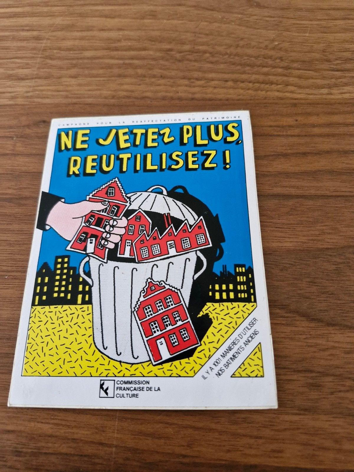 11043  sticker: Ne Jetez Plus, Reutilisez! (Recycleer!), Ophalen of Verzenden, Zo goed als nieuw, Overige typen
