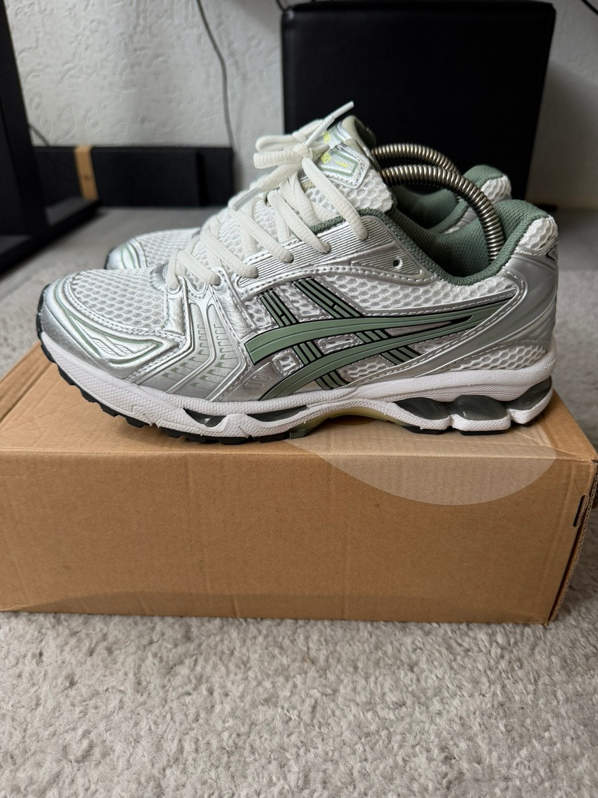 Asics Kayano 14 groen maat 41,5, Ophalen of Verzenden, Zo goed als nieuw, Overige kleuren
