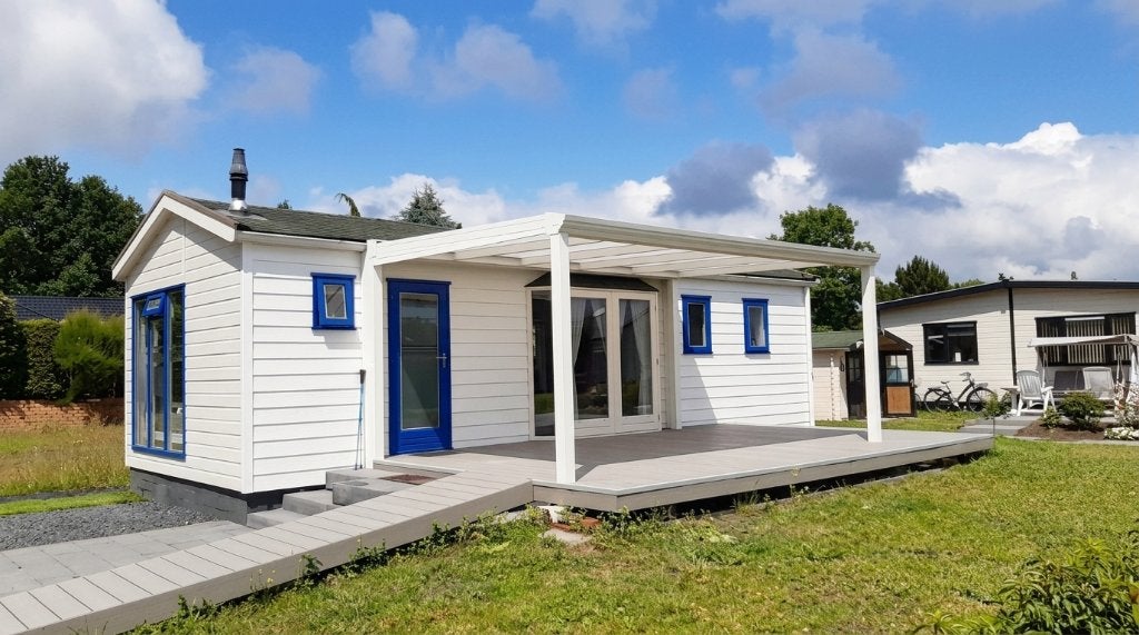 Luxe stacaravan 9x4m in Zeewolde, Tot en met 2