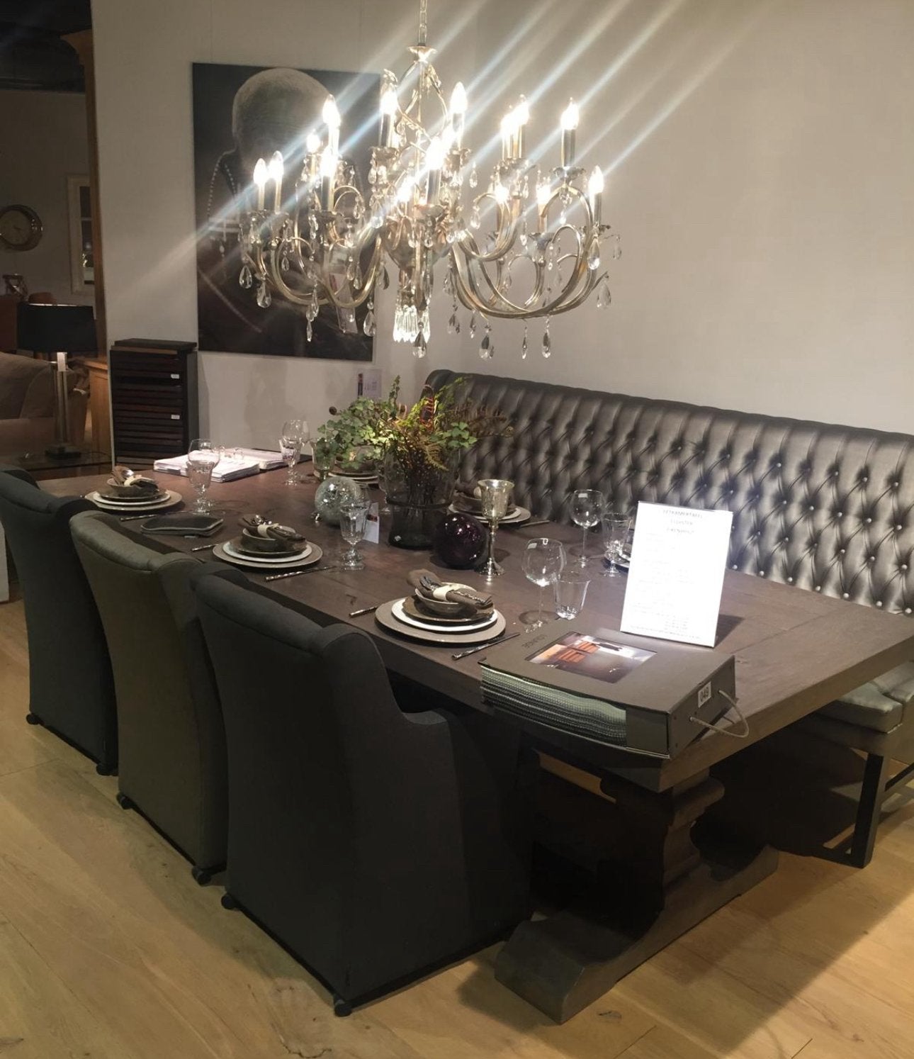 Closter eetkamertafel set, Ophalen, Kunststof, 200 cm of meer, 50 tot 100 cm