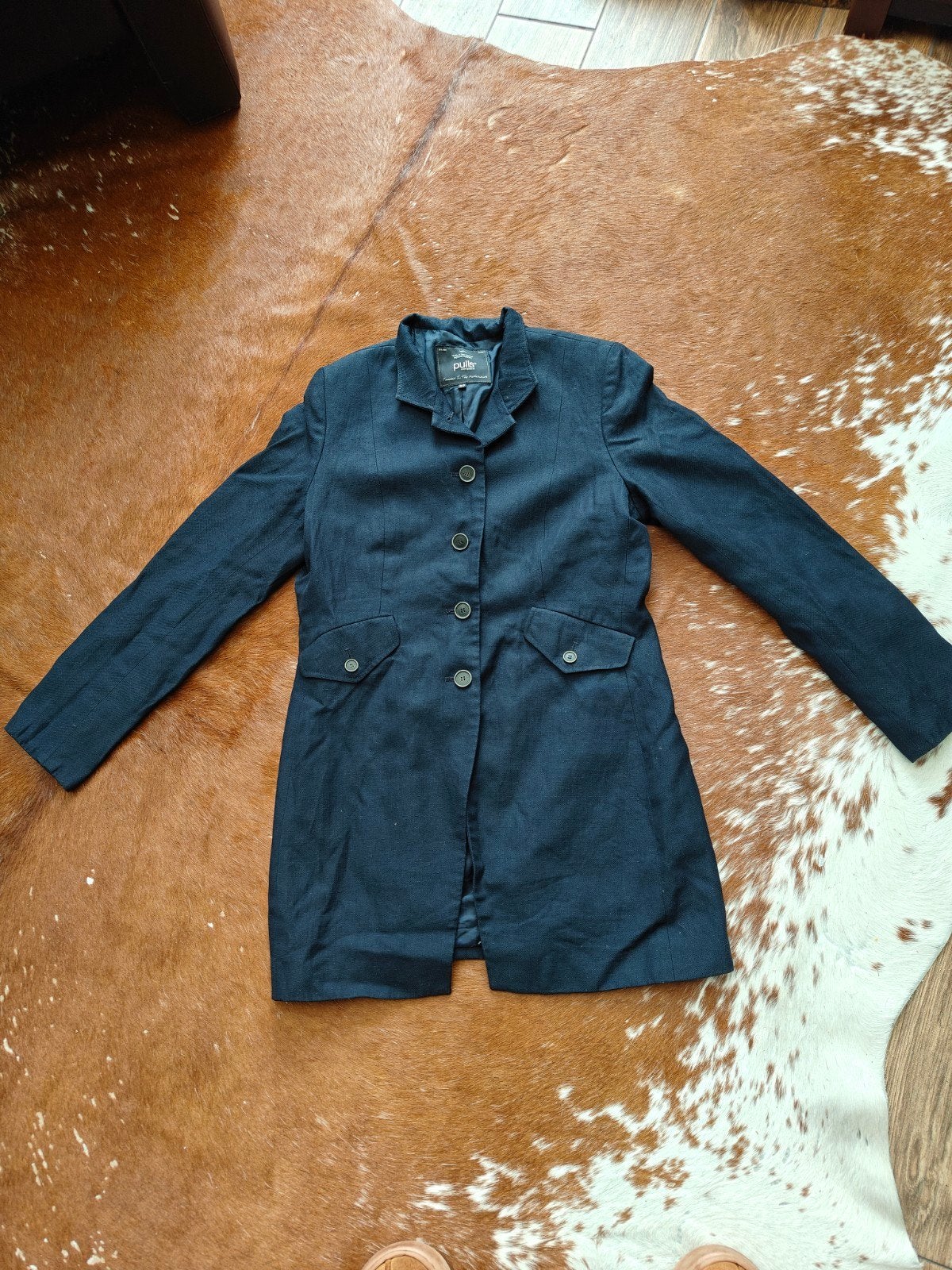 Mooie donkerblauwe blazer, Ophalen of Verzenden, Zo goed als nieuw, Maat 38/40 (M), Blauw
