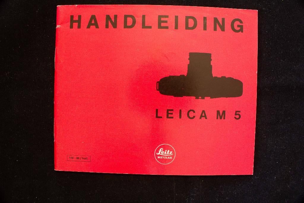 Handleiding Leica M5, Audio, Tv en Foto, Fotocamera's Analoog, Ophalen of Verzenden, Compact, Leica