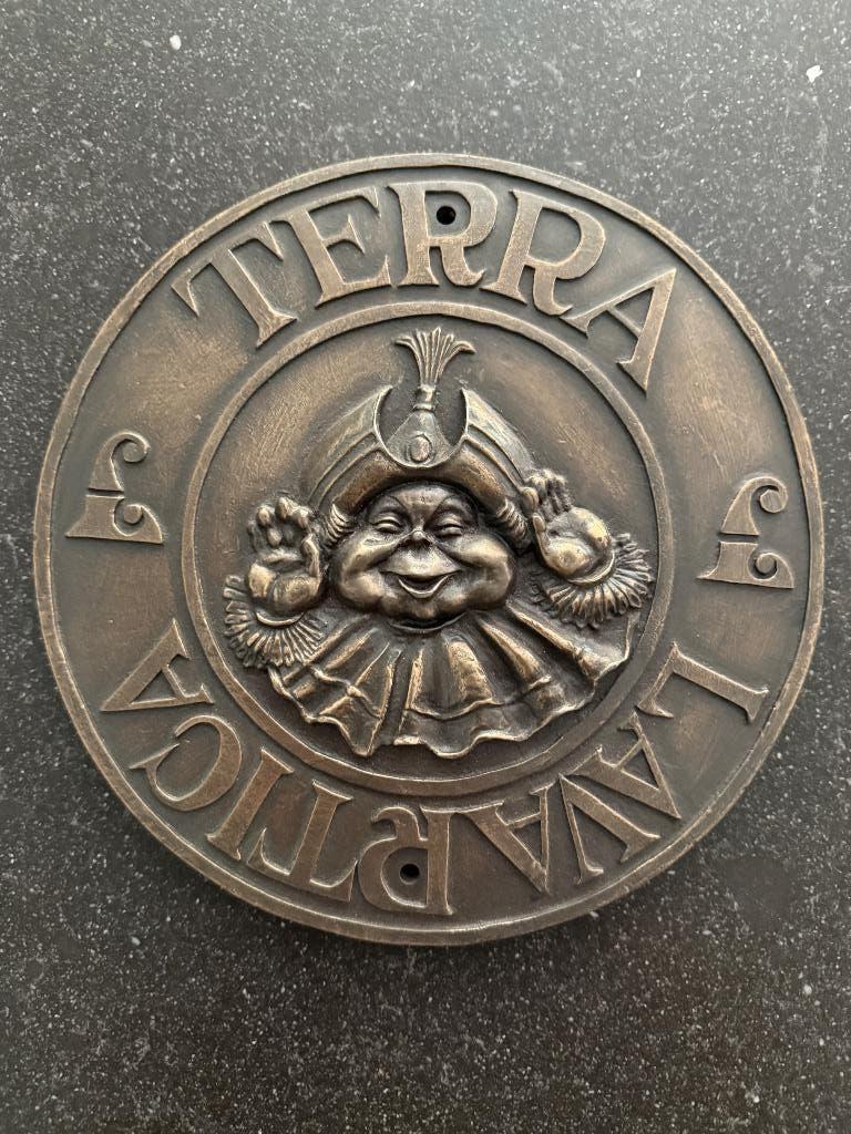 Efteling terra lavartica zegel volk van laaf 24 cm brons, Ophalen of Verzenden, Nieuw, Beeldje of Poppetje