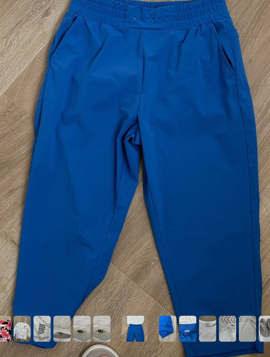 Zgan zoso travelstof 3/4 broek maat L. Blauw, Kleding | Dames, Maat 38/40 (M), Blauw, Ophalen of Verzenden, Zo goed als nieuw