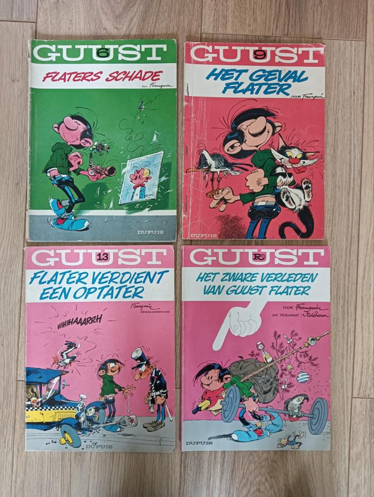 COMBIDEAL - Guust Flater Stripboeken 4 v €5,-, Meerdere stripboeken, Verzenden, Gelezen