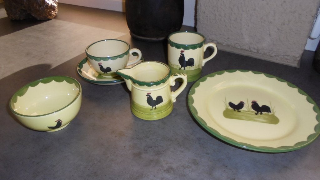 nieuw, keramiek ZELLER kip/haan servies, Ophalen, Keramiek, Overige typen, Nieuw