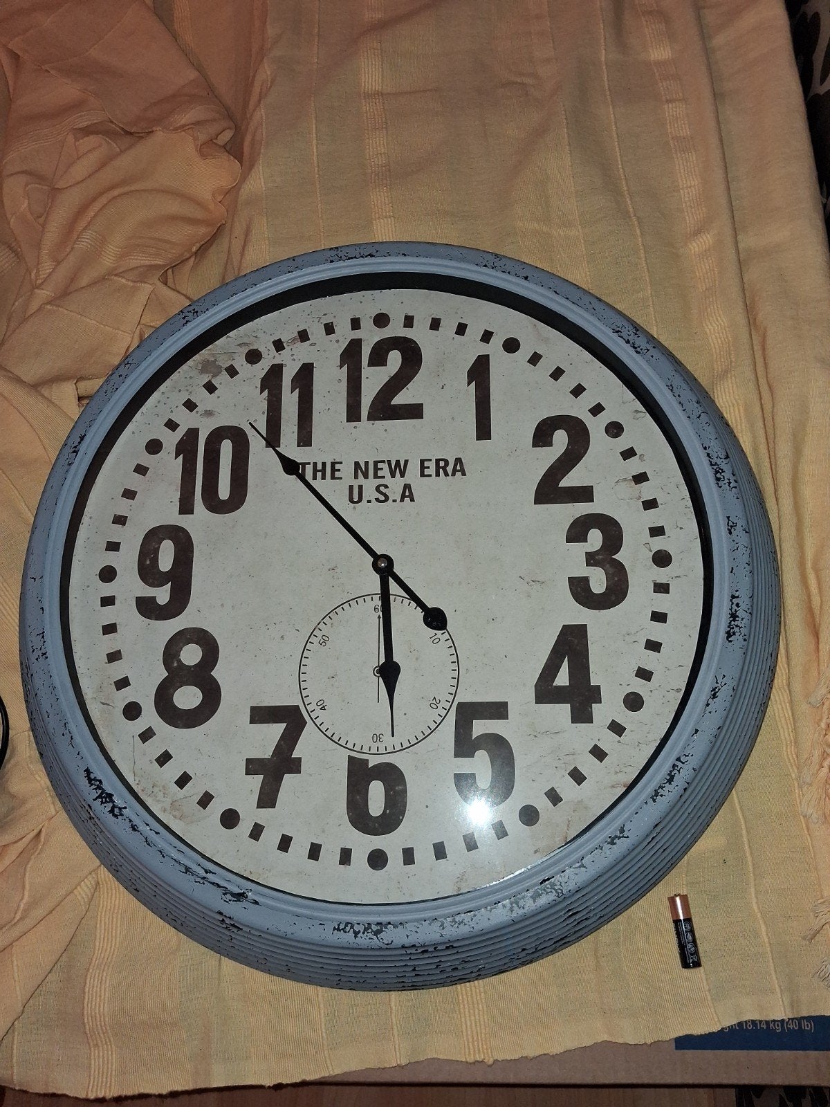 klok 60 cm rond, Ophalen of Verzenden, Wandklok
