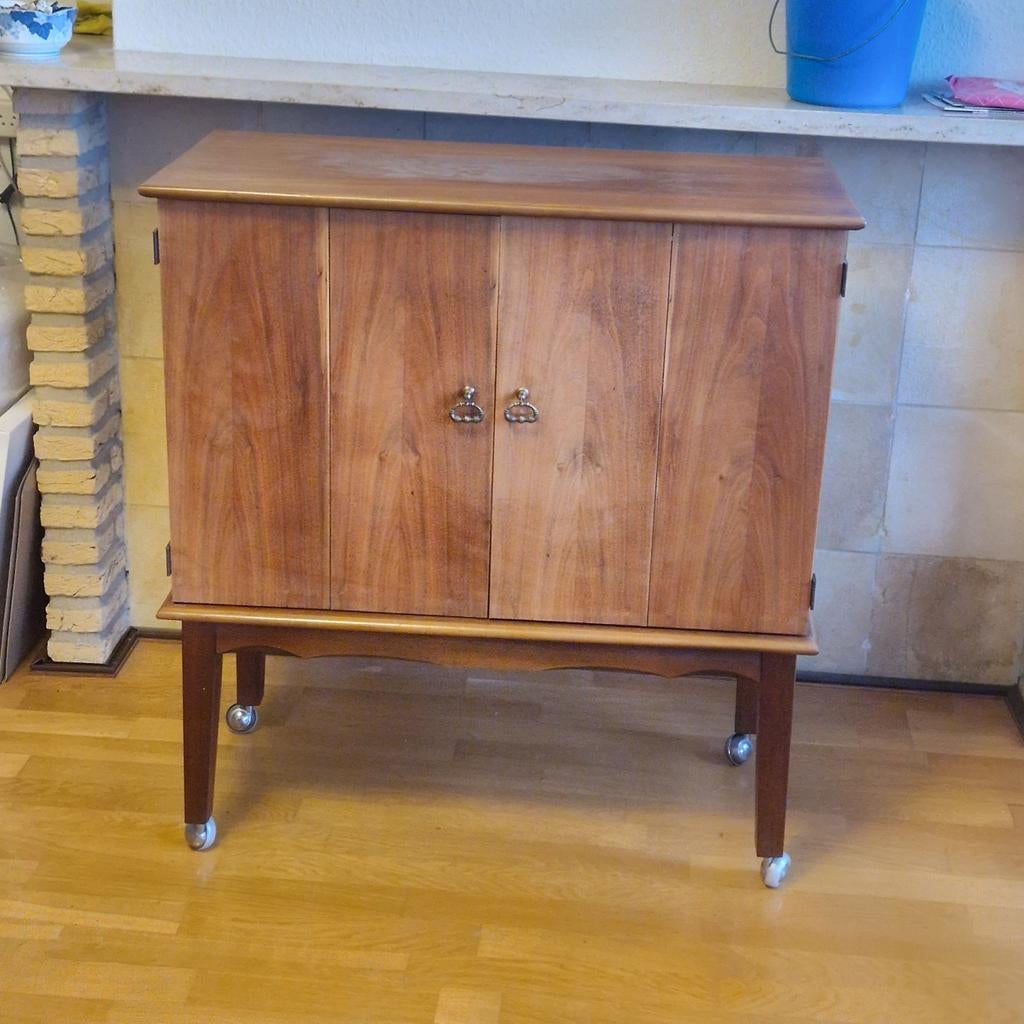 Vintage notenhout tv meubel, Ophalen of Verzenden
