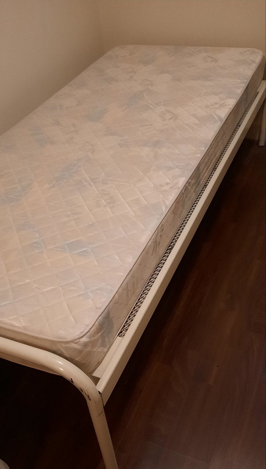 1 persoons aupingbed icl matras., Huis en Inrichting, Slaapkamer | Bedden, Ophalen, Gebruikt, Eenpersoons, Wit
