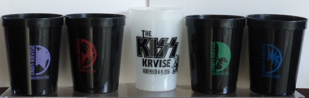 Kiss Kruise 2016 Cabo Wabo Tequila Bekers complete Set van 5, Ophalen of Verzenden, Nieuw, Gebruiksvoorwerp