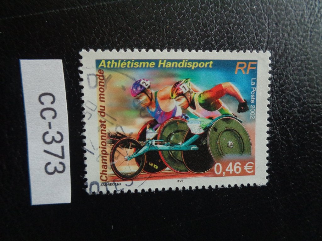 frankrijk - wk atleriek voor gehandicapte 2002 (cc-373), Ophalen of Verzenden, Gestempeld
