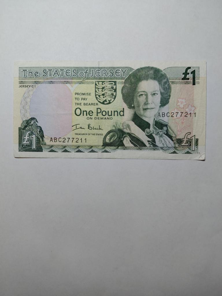Jersey 1 pound 1989, Ophalen of Verzenden, Overige landen