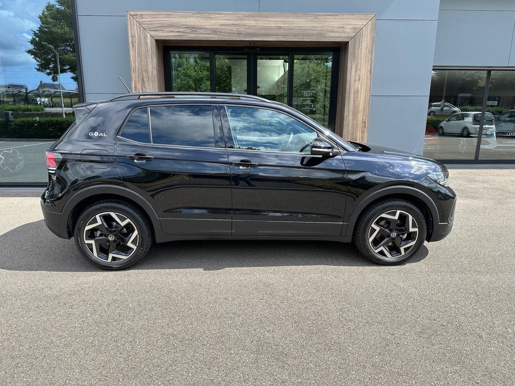 Volkswagen T-Cross 1.0 TSI 115pk DSG GOAL | Trekhaak | 4-Sea, Auto's, Volkswagen, 12 maanden, Gebruikt, Zwart, Zwart