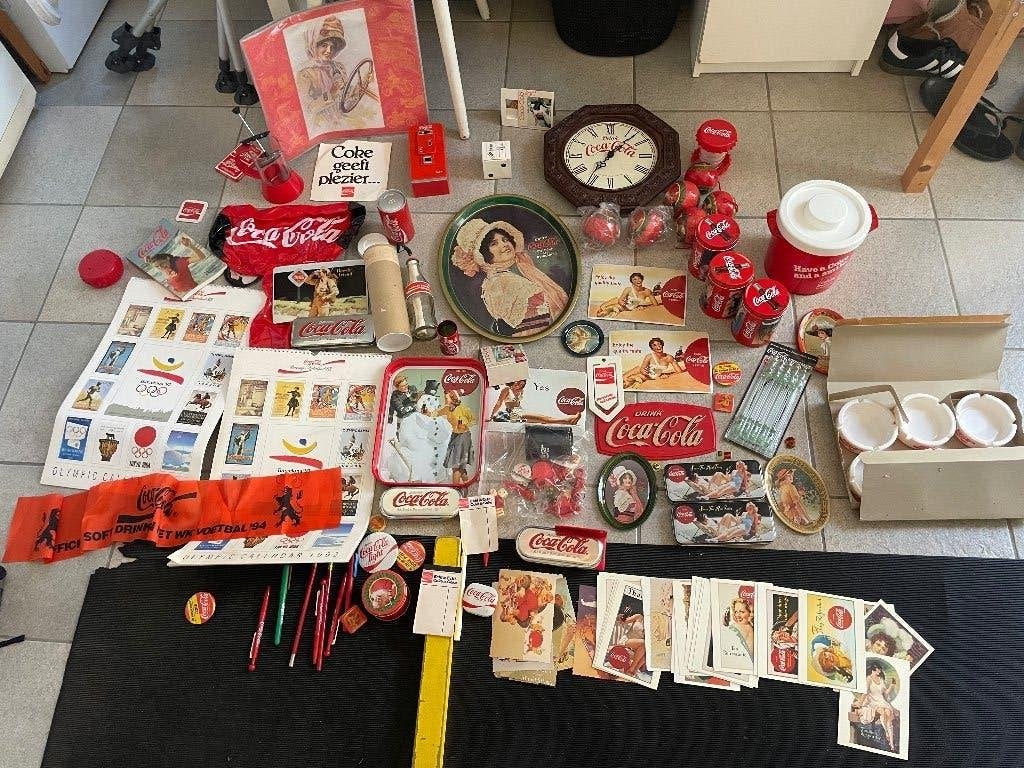 Vintage cola spullen, Ophalen of Verzenden, Gebruikt, Overige typen