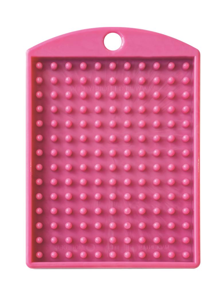 Pixelhobby medaillon plaatje 3 x 4 cm donkerroze, Roze, ., Overige thema's, Nieuw