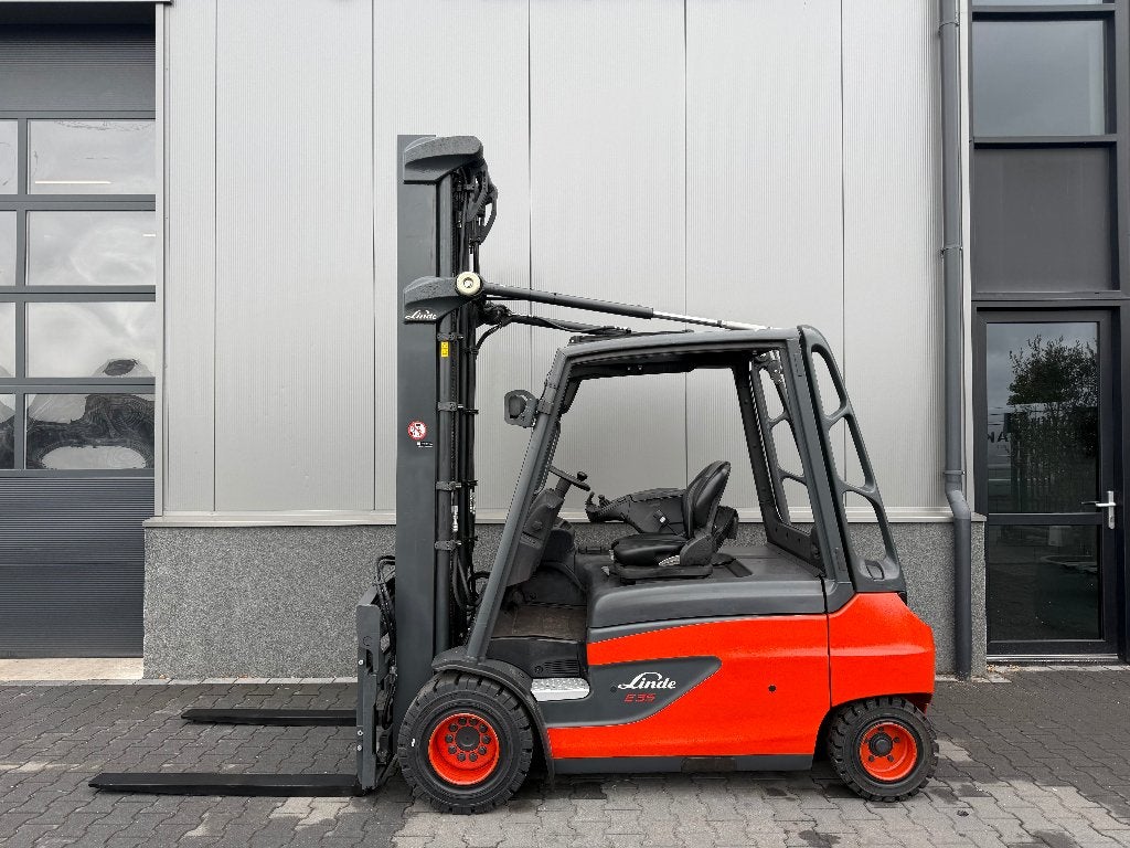 Linde E35 elektrische heftruck 'triplo' 'zgan batterij', 3000 tot 4000 kg, Linde, Heftruck, Ophalen of Verzenden