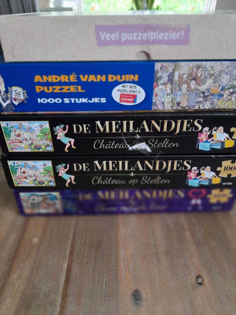 Puzzels 1000 stukjes, Hobby en Vrije tijd, Denksport en Puzzels, Ophalen, 500 t/m 1500 stukjes, Zo goed als nieuw, Legpuzzel