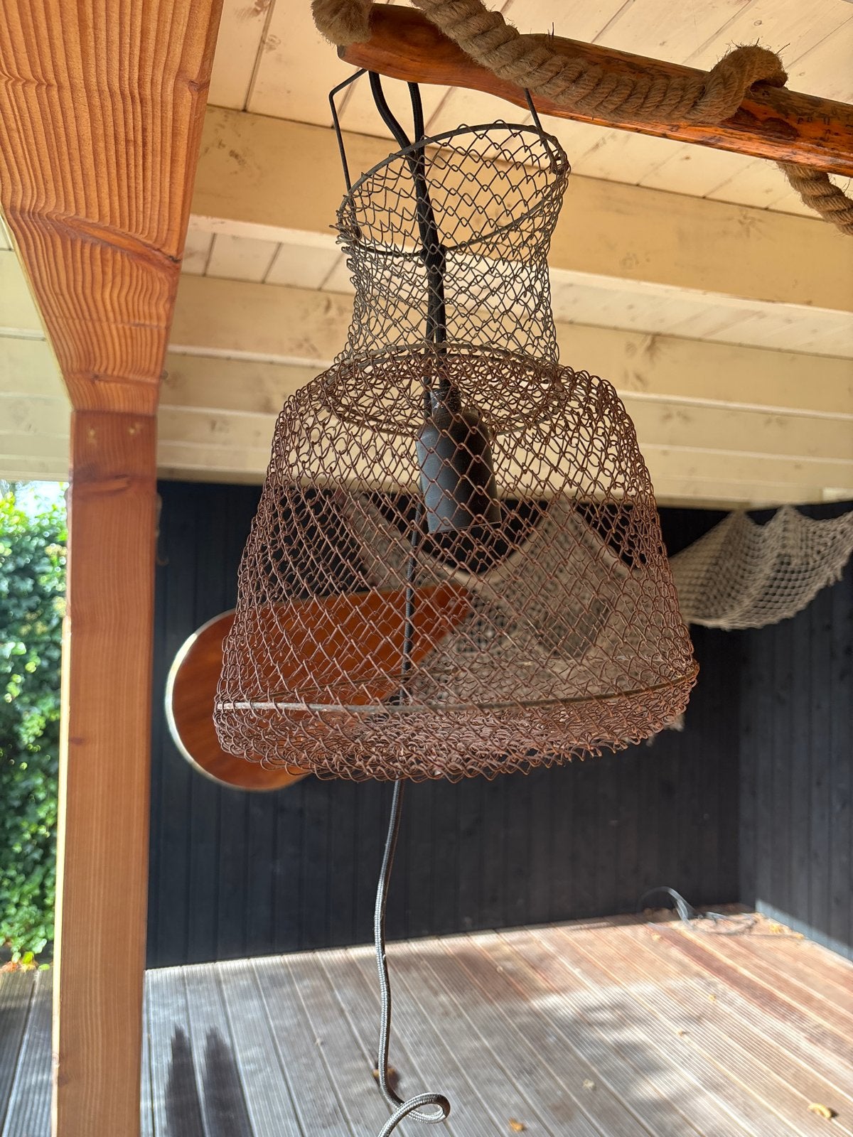 Unieke Visfuik Lamp - Rustieke Sfeerverlichting, Ophalen, Gebruikt, Metaal, E27 (groot)