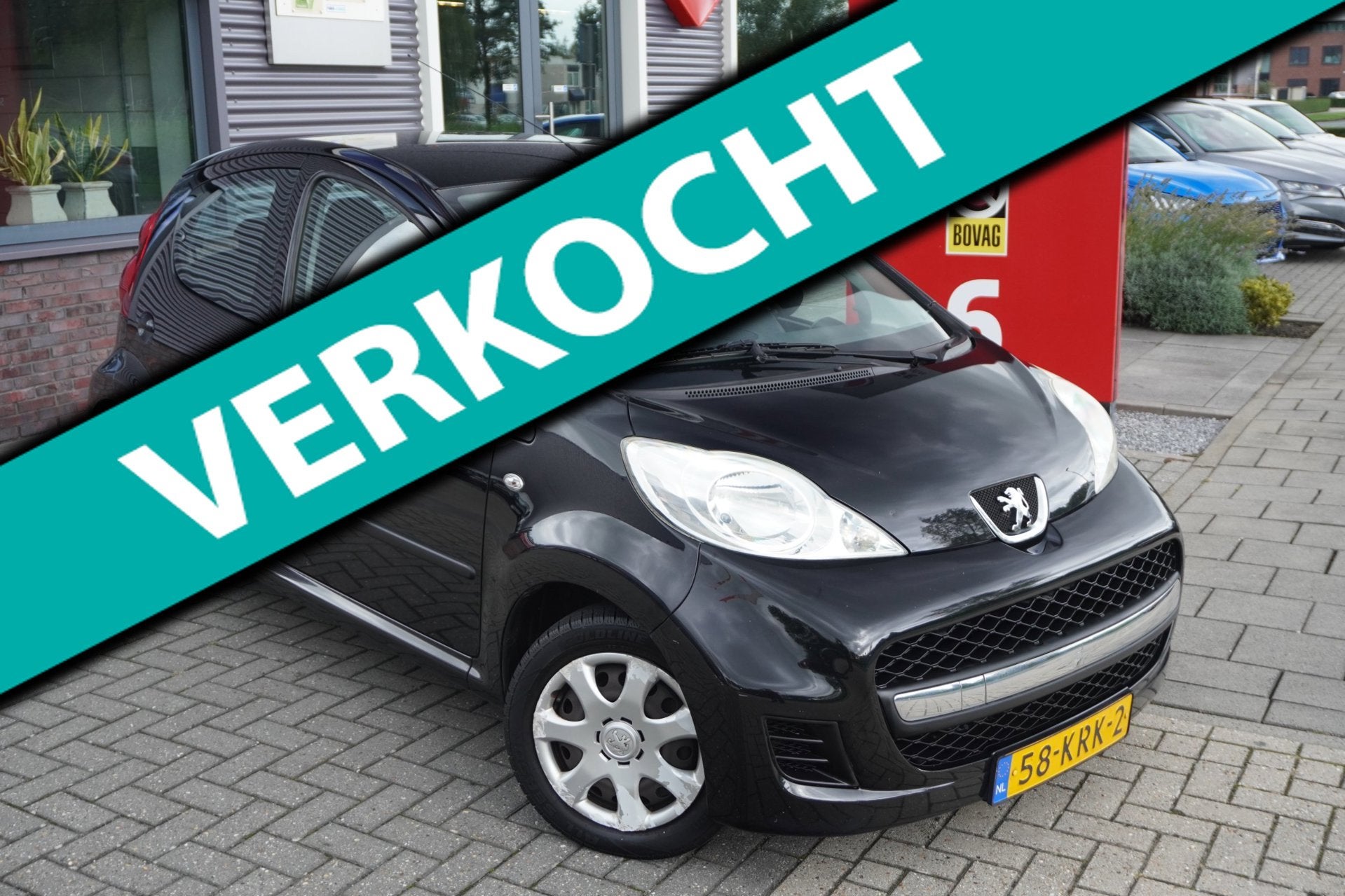 Peugeot 107 1.0-12V Sublime / AIrco / Radio, Voorwielaandrijving, Stof, Gebruikt, Zwart