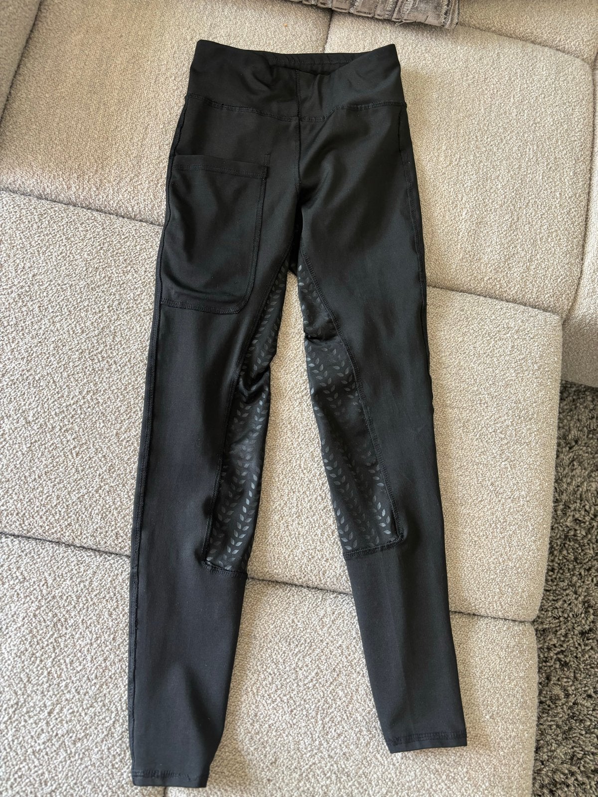 Paardrijleggging zwart maat 140, Dieren en Toebehoren, Gebruikt, Dressuur, Ophalen of Verzenden, Zwart