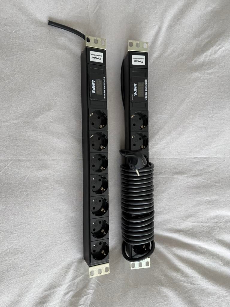 Stekkerblok met amp meter, Ophalen of Verzenden, Kabel of Snoer