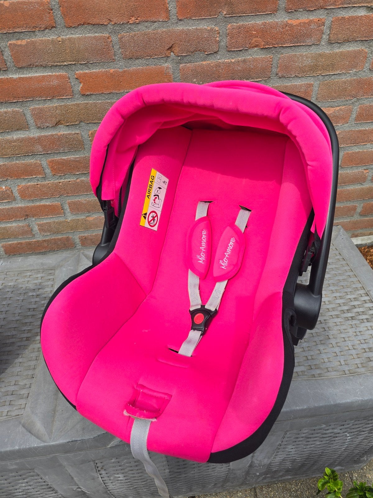 Roze autostoel Mio-Amore - snel weg!, Ophalen