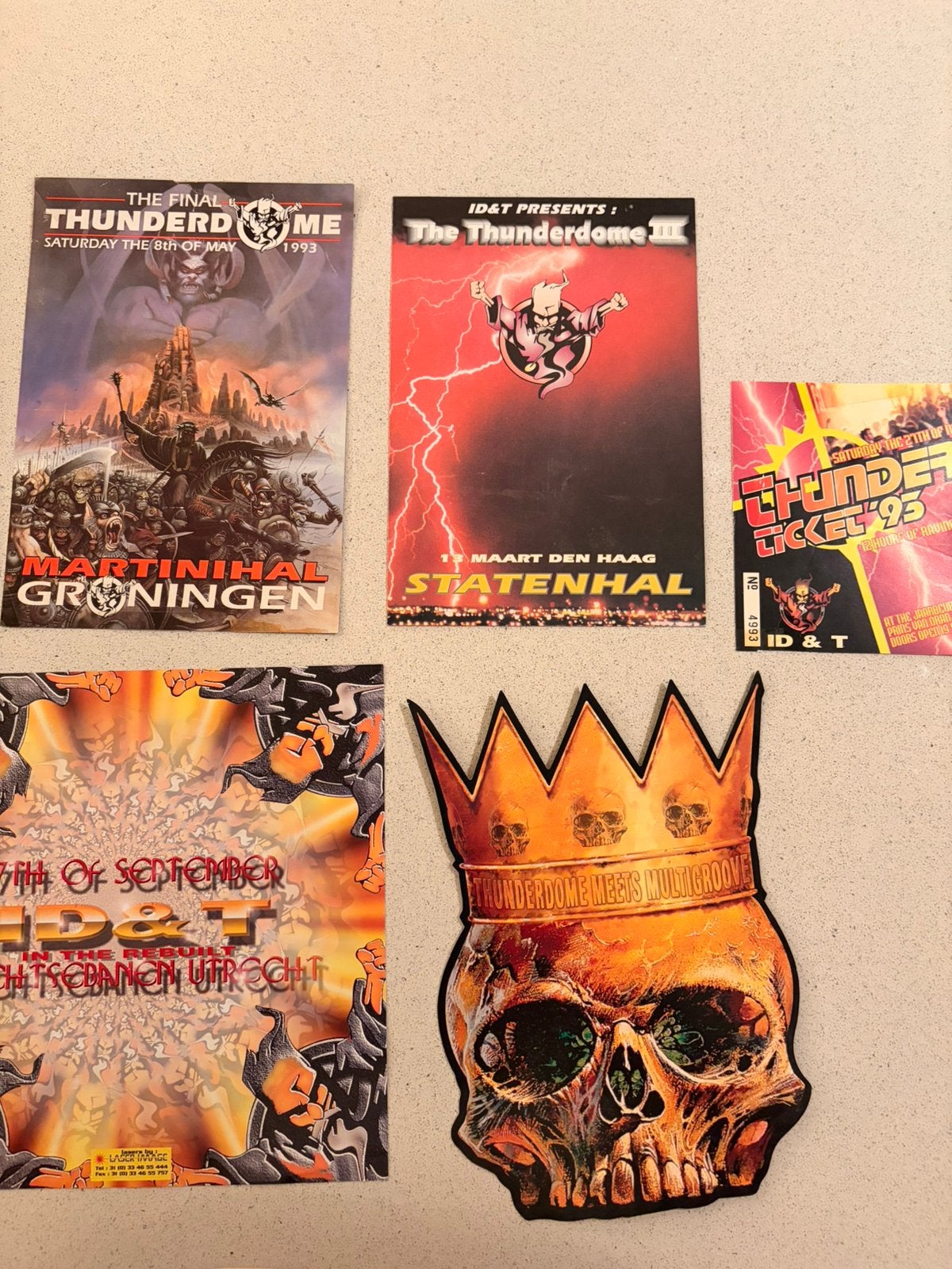ID&T thunderdome flyers, Ophalen of Verzenden, Gebruikt, A4 of kleiner, Muziek