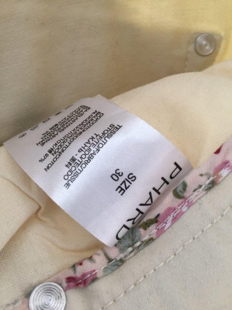 Phard broek 30 creme (2B22), Tweedehands verkoop, Beige, Ophalen of Verzenden, Lang