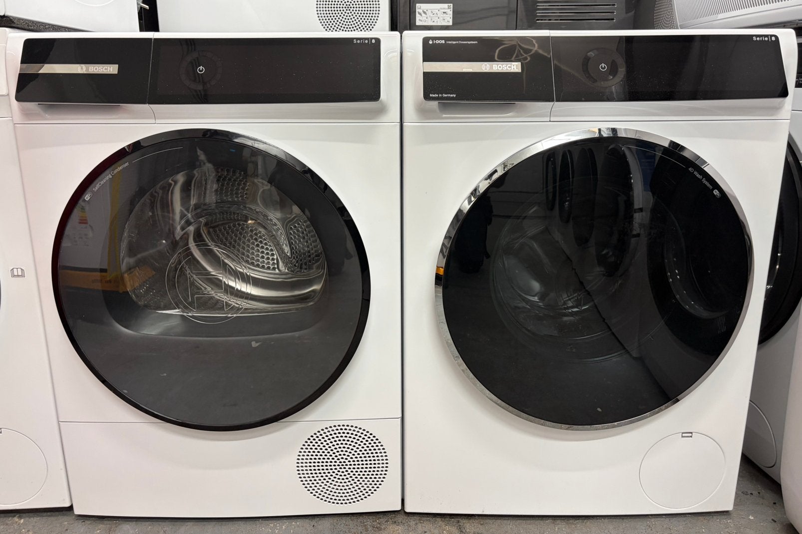 Bosch Serie 8 wasmachine en (Nieuwe) droger 9KG WiFi & i-Dos