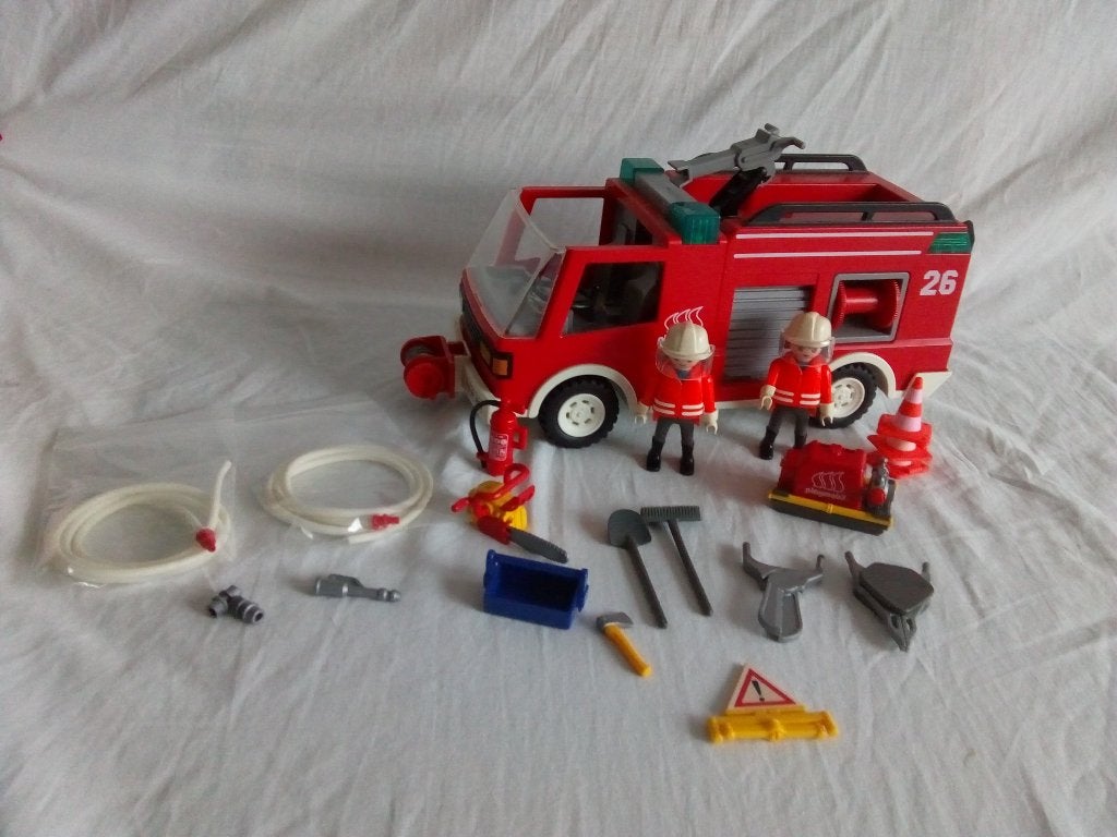 Playmobil set 3880 Rescuebrandweerwagenunit 26, Kinderen en Baby's, Ophalen of Verzenden, Gebruikt