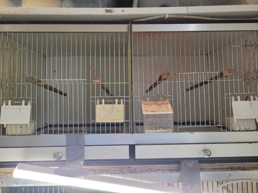 Mooie trespa  kooi, Ophalen of Verzenden, Zo goed als nieuw, Aluminium, Vogelkooi