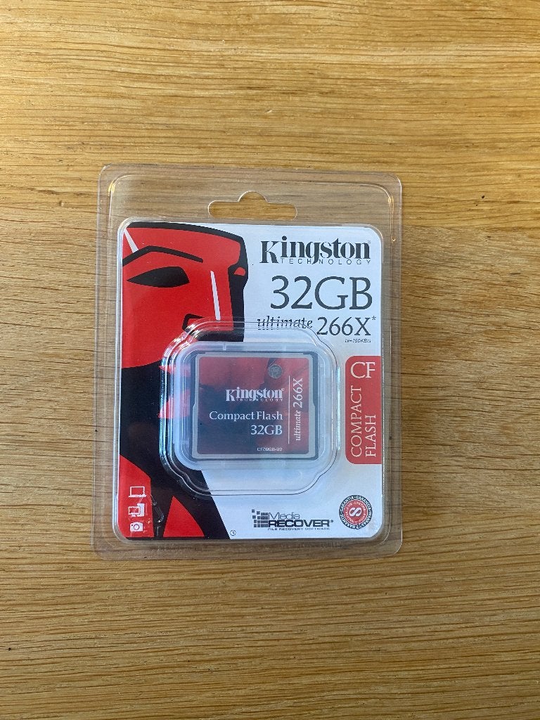 Kingston Ultimate 266x CF 32GB - nieuw in verpakking, Audio, Tv en Foto, Fotografie | Geheugenkaarten, 32 GB, Kingston, Geschikt voor Full HD video