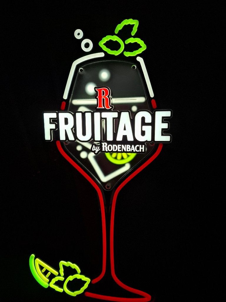 Prachtige lichtreclame Rodenbach Fruitage, Ophalen of Verzenden, Nieuw, Lichtbak of (neon) lamp