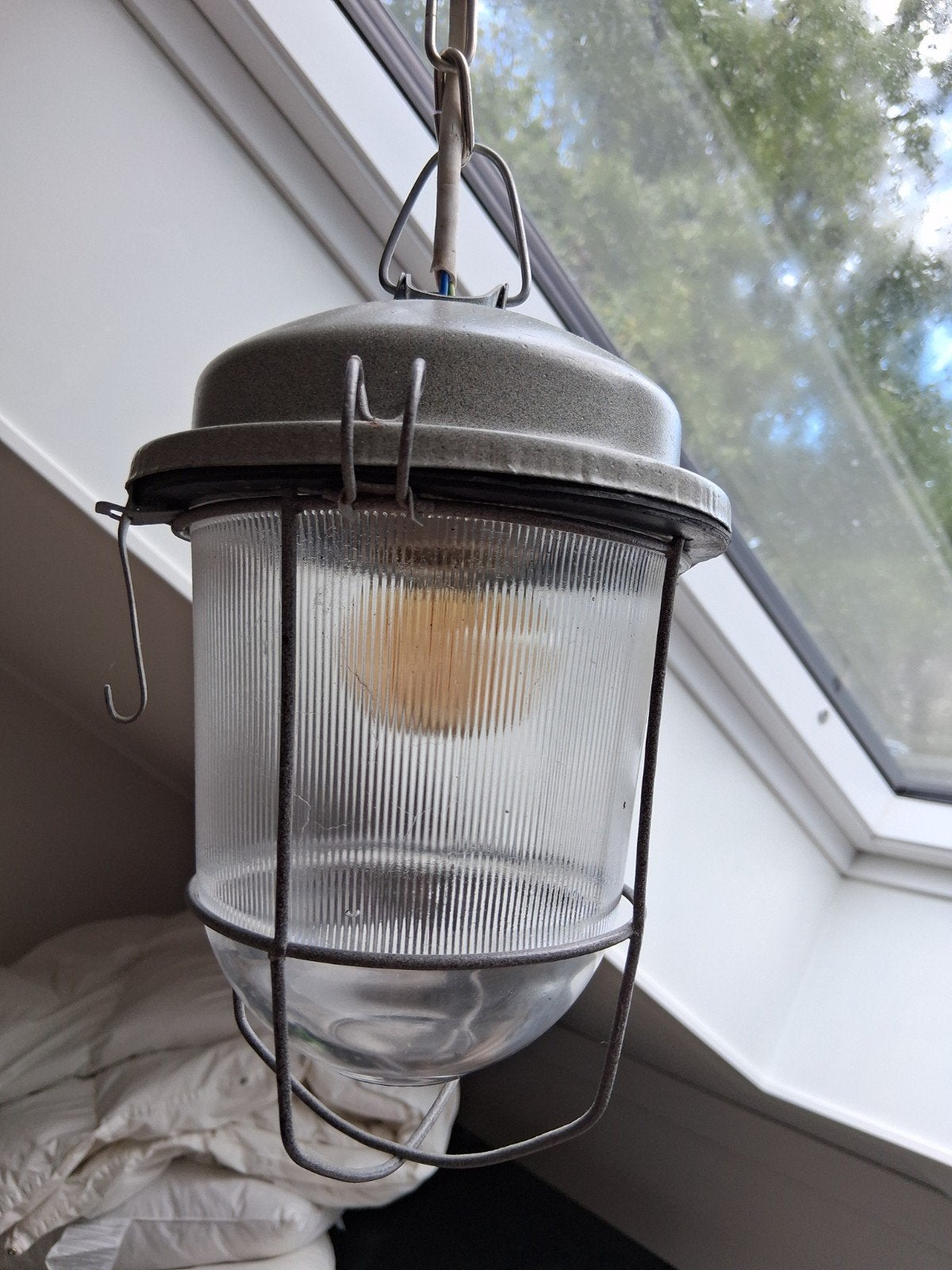 Bully industriële lamp, Ophalen of Verzenden, Glas