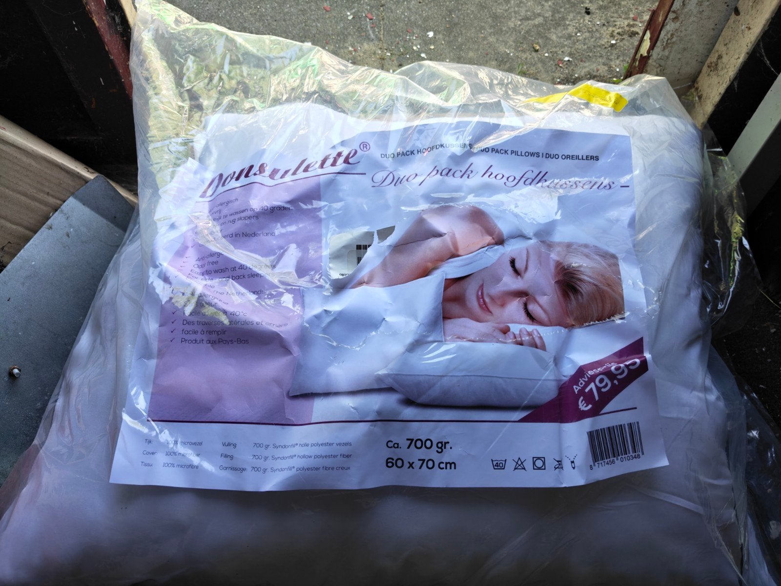 2 nieuwe kussens in plastic, Ophalen of Verzenden, Nieuw, Wit