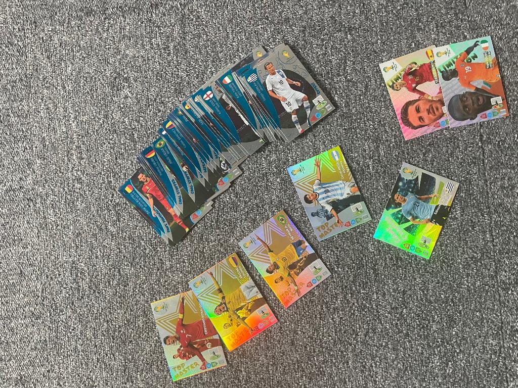 Speciale Panini WK 2014 Brazilië kaarten, limited edition, Ophalen of Verzenden, Zo goed als nieuw, Meerdere plaatjes