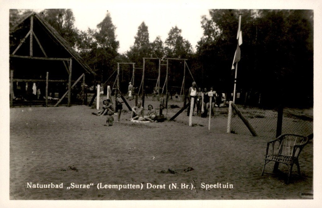 Dorst (N.Br.) Natuurbad Surae - Speeltuin # 755, Verzamelen, Ansichtkaarten | Nederland, Verzenden, 1920 tot 1940, Ongelopen, Noord-Brabant