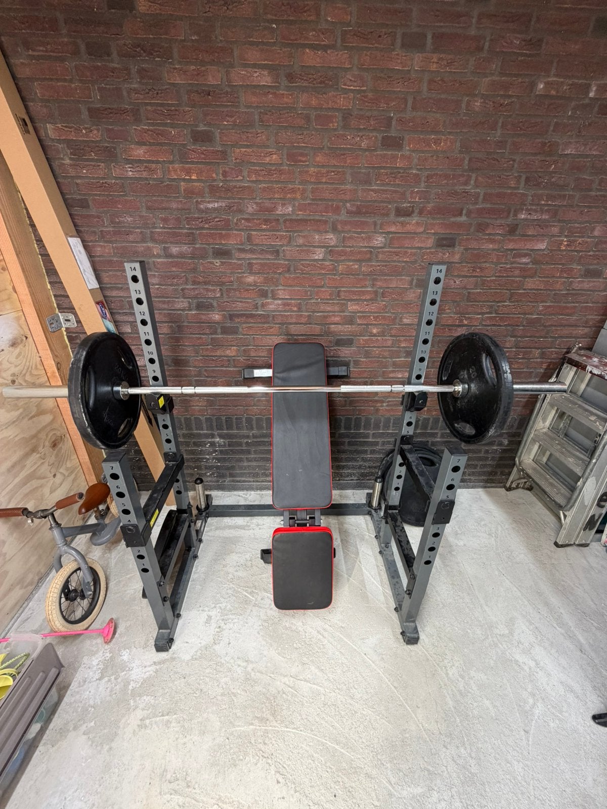 Fitness set, Ophalen of Verzenden, Gebruikt, Benen, Halterset