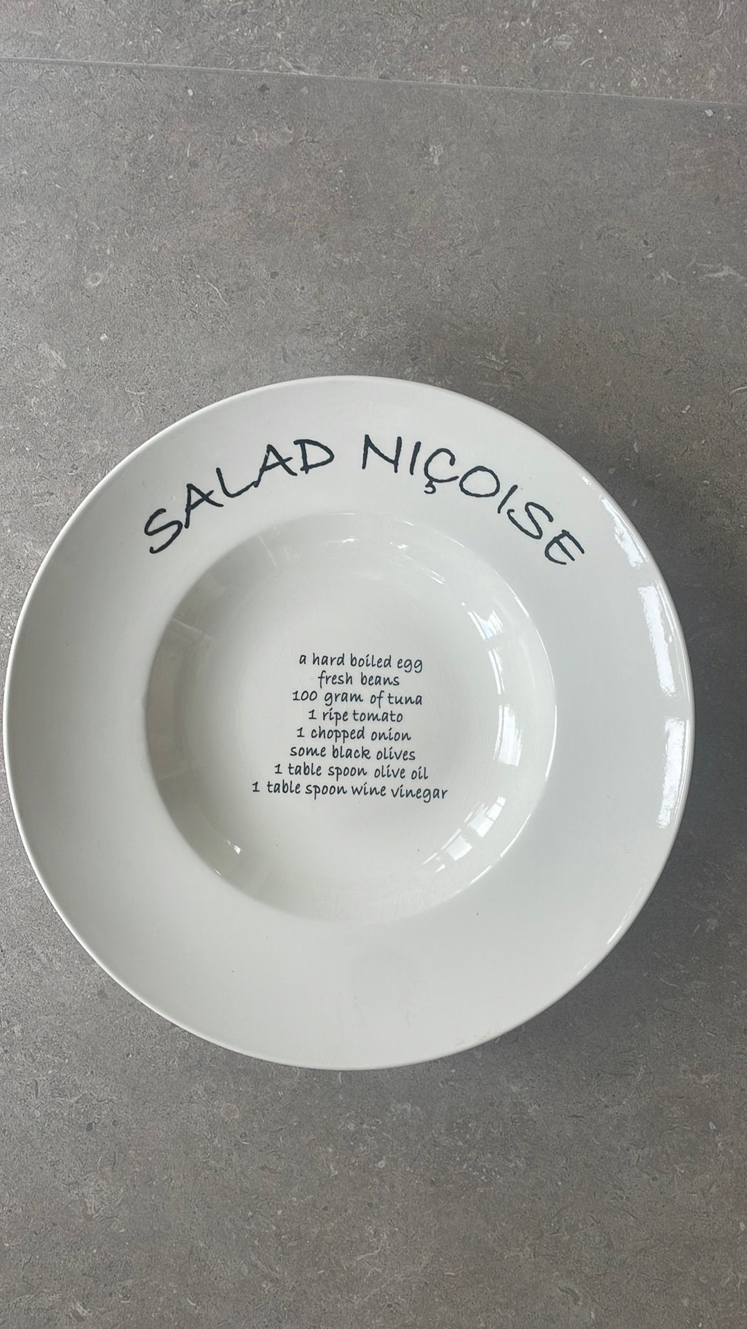 Riviera Maison salade bord, Ophalen of Verzenden, Gebruikt, Overige stijlen, Bord(en)