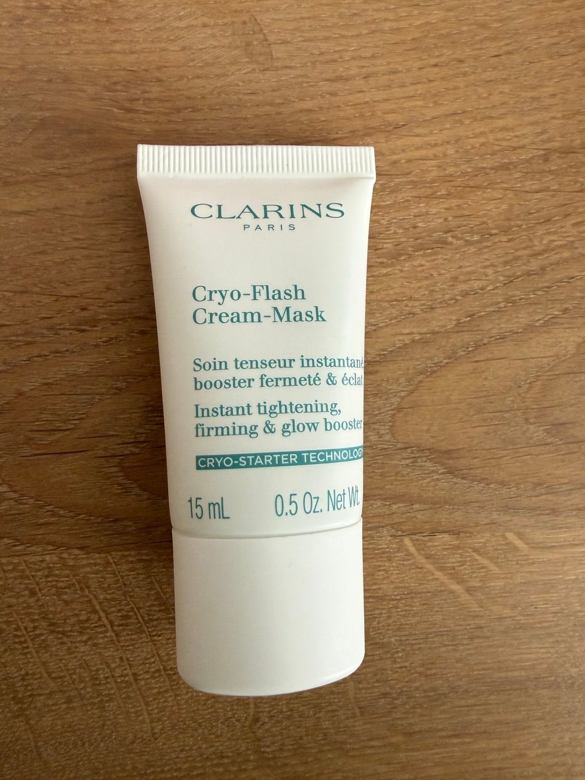 Clarins Cryo-Flash Cream-Mask 15ml - Verstevigend, Ophalen of Verzenden, Nieuw, Gehele gezicht, Verzorging