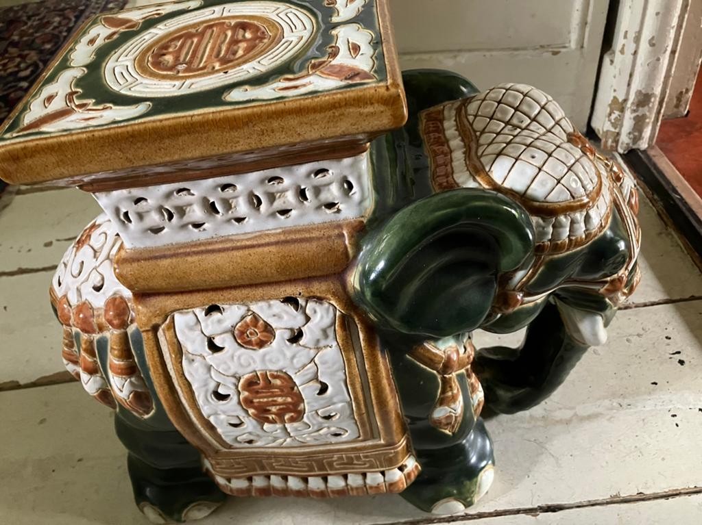 Olifant keramiek plantentafel, Antiek en Kunst, Ophalen