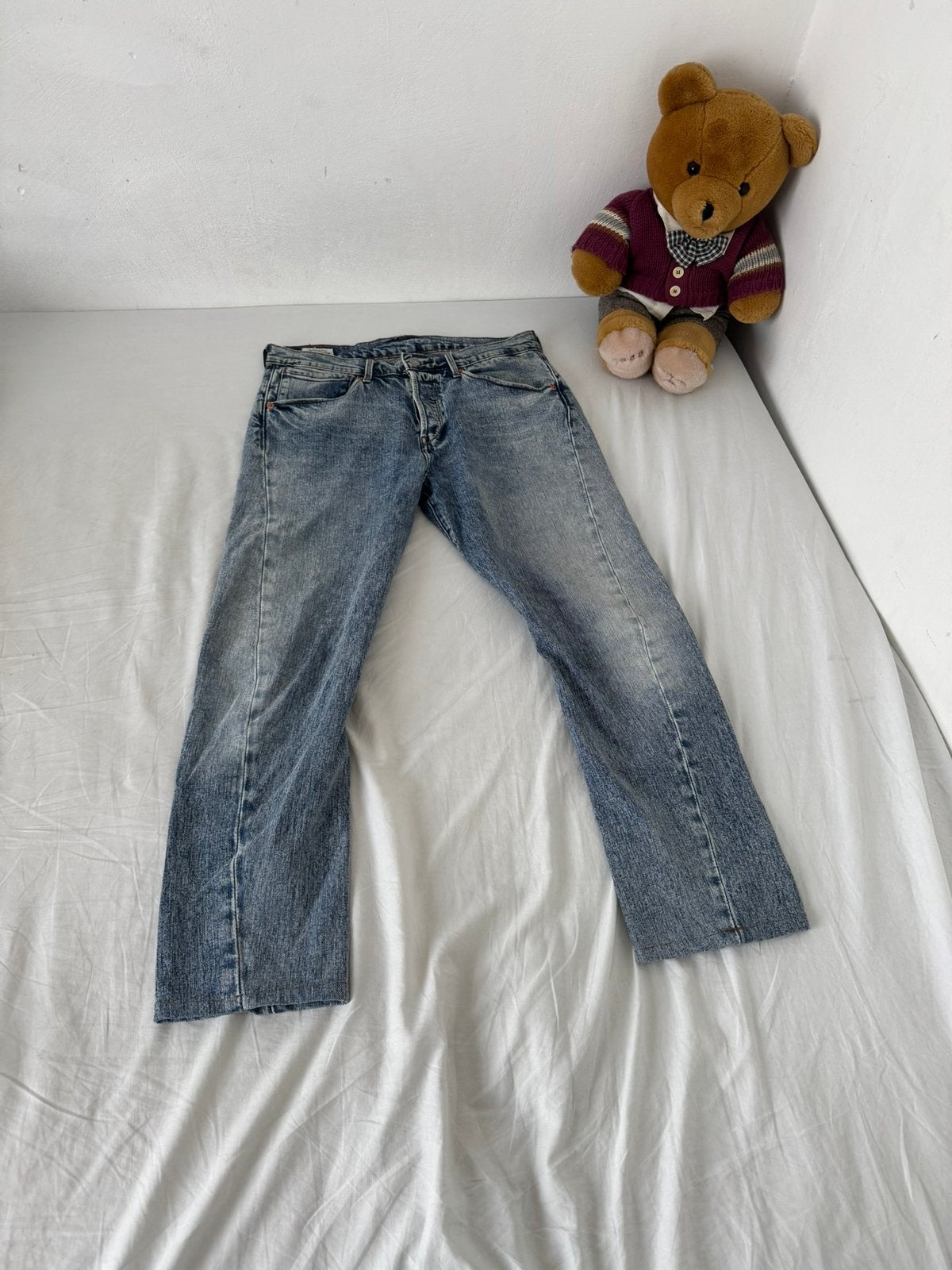 Vintage Levi’s Red Label jeans, Ophalen of Verzenden, Zo goed als nieuw, Blauw, W33 - W34 (confectie 48/50)