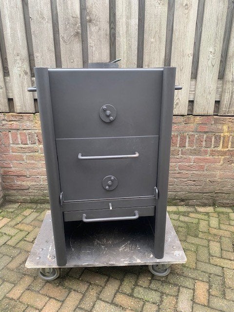 grote houtkachel merk Harrie Leenders, 12 kw!, Huis en Inrichting, Ophalen, Houtkachel, Zo goed als nieuw, Vrijstaand