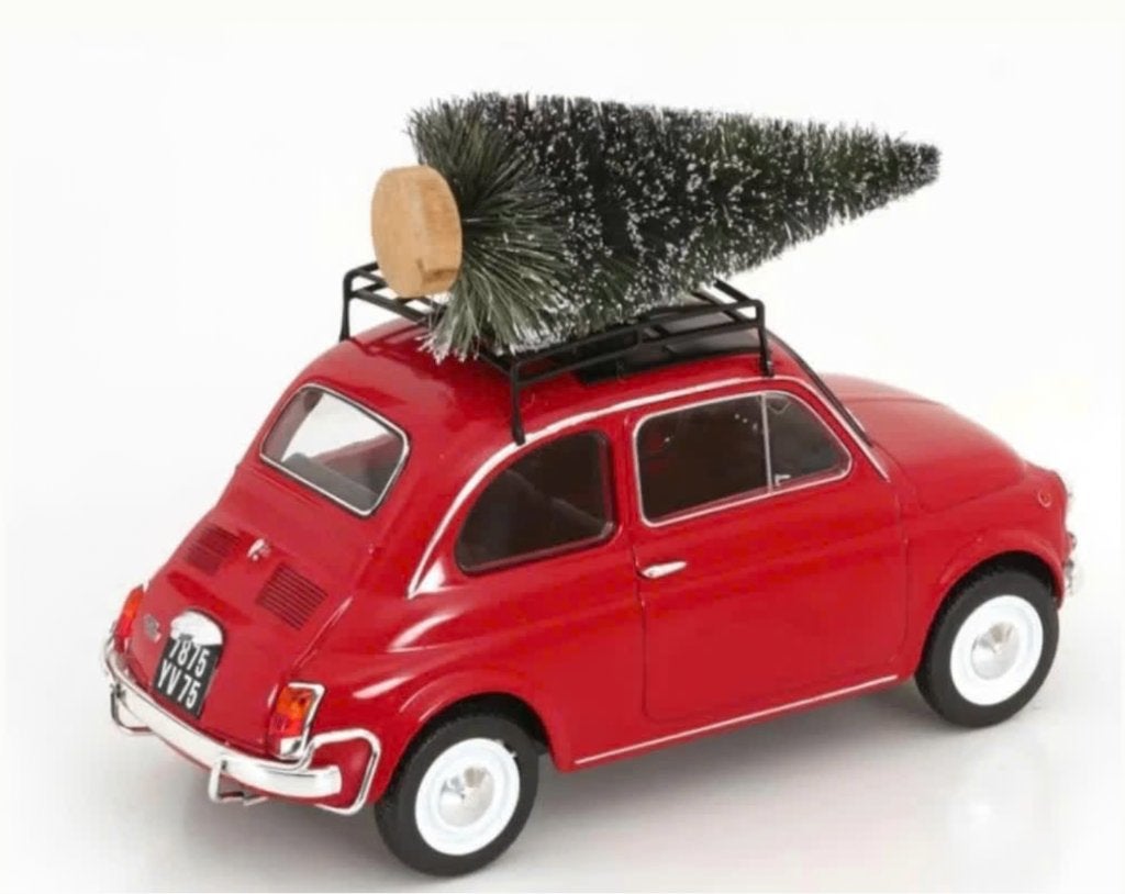 Fiat 500 L 1968 Rood KERSTMIS EDITIE 1/18 NOREV ref. 187779, Verzenden, Nieuw, Auto, Norev